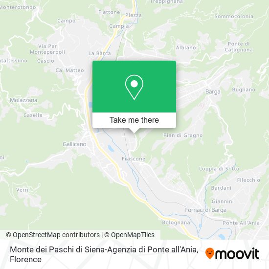 Monte dei Paschi di Siena-Agenzia di Ponte all'Ania map