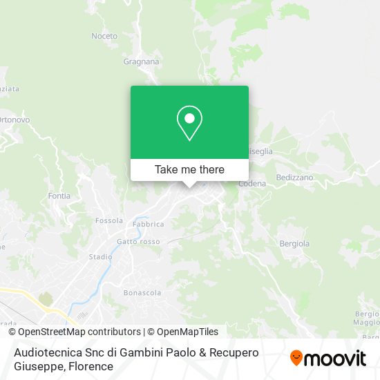 Audiotecnica Snc di Gambini Paolo & Recupero Giuseppe map