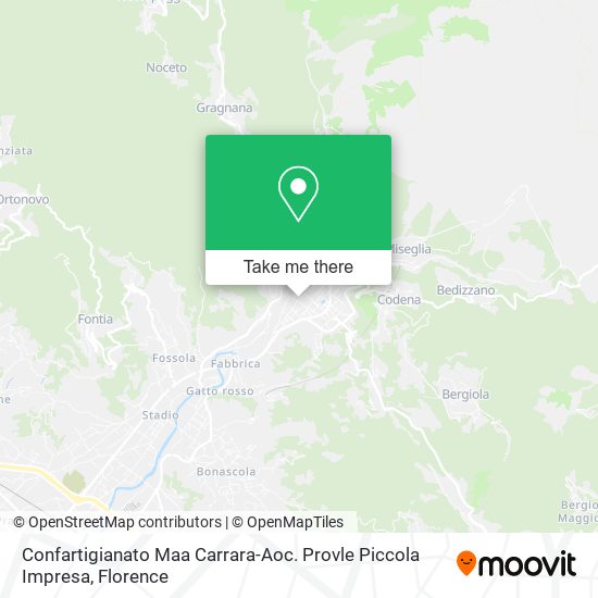 Confartigianato Maa Carrara-Aoc. Provle Piccola Impresa map