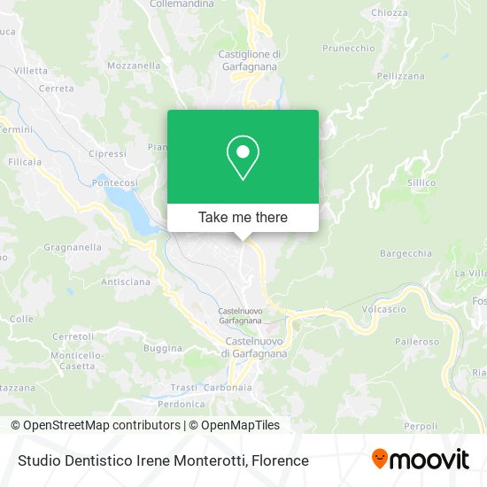 Studio Dentistico Irene Monterotti map