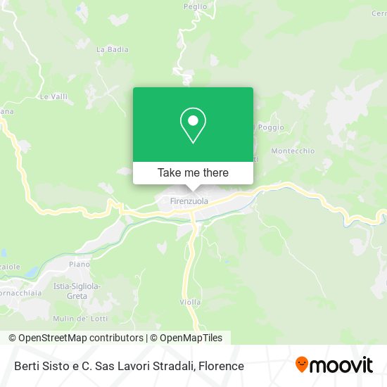 Berti Sisto e C. Sas Lavori Stradali map