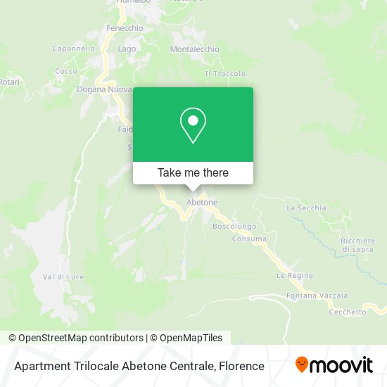 Apartment Trilocale Abetone Centrale map