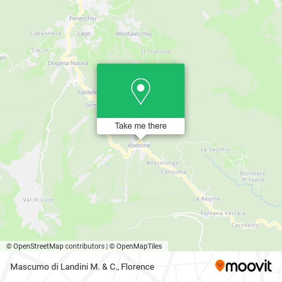 Mascumo di Landini M. & C. map