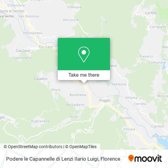 Podere le Capannelle di Lenzi Ilario Luigi map