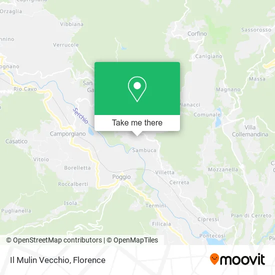 Il Mulin Vecchio map