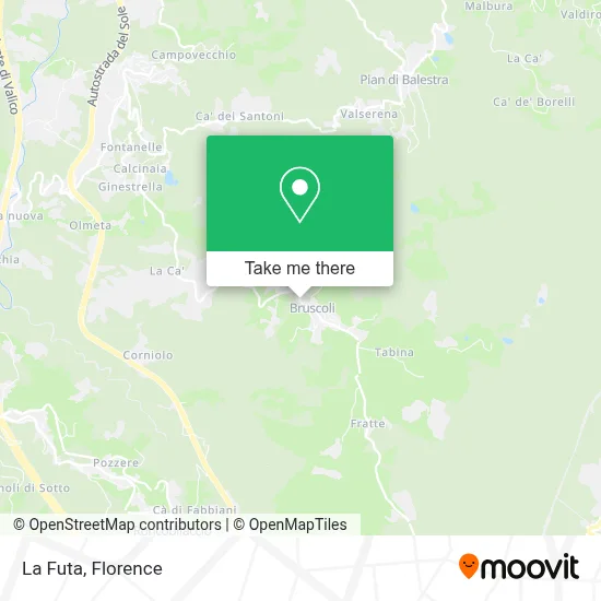 La Futa map