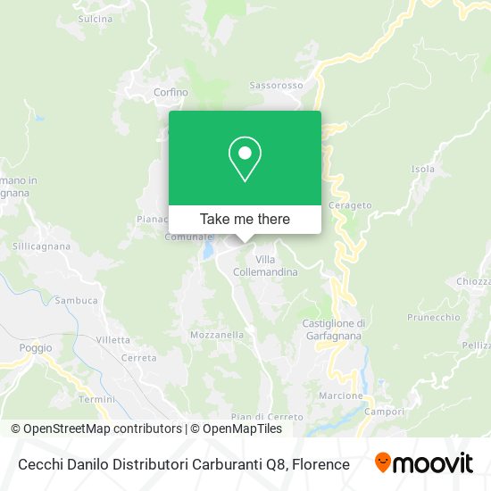 Cecchi Danilo Distributori Carburanti Q8 map