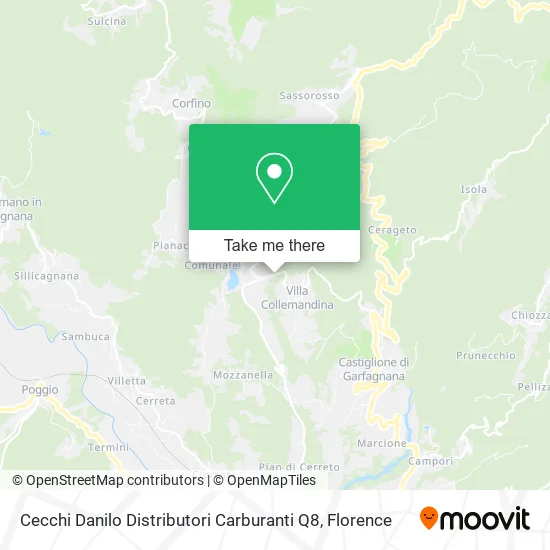 Cecchi Danilo Fuel Distributors Q8 map
