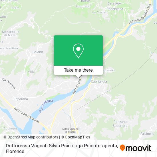 Dottoressa Vagnati Silvia Psicologa Psicoterapeuta map