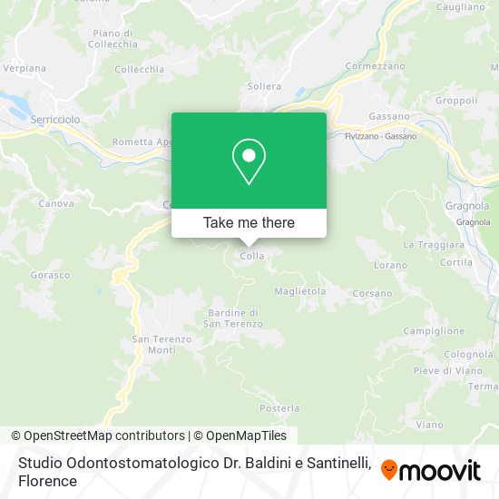 Studio Odontostomatologico Dr. Baldini e Santinelli map