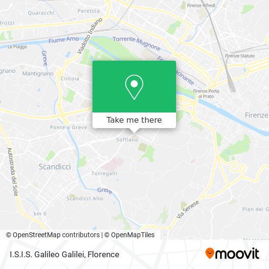 I.S.I.S. Galileo Galilei map