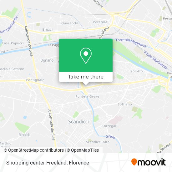 Shopping center Freeland map