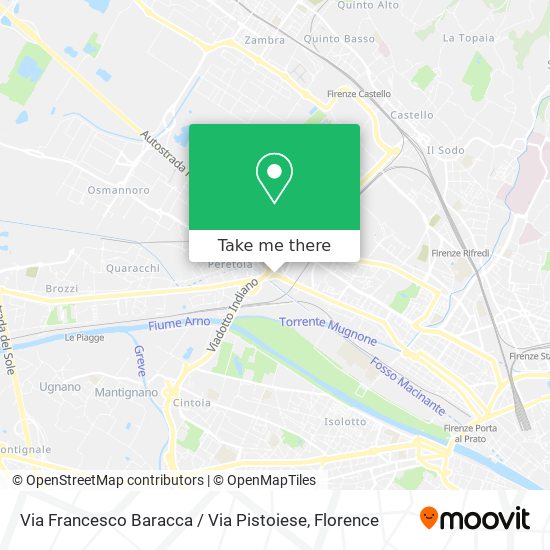 Via Francesco Baracca / Via Pistoiese map