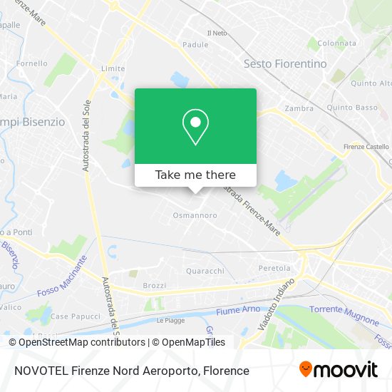 NOVOTEL Firenze Nord Aeroporto map