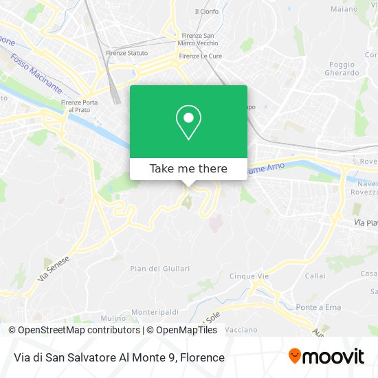 Via di San Salvatore Al Monte 9 map