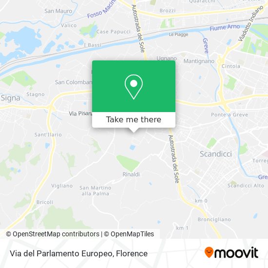 Via del Parlamento Europeo map