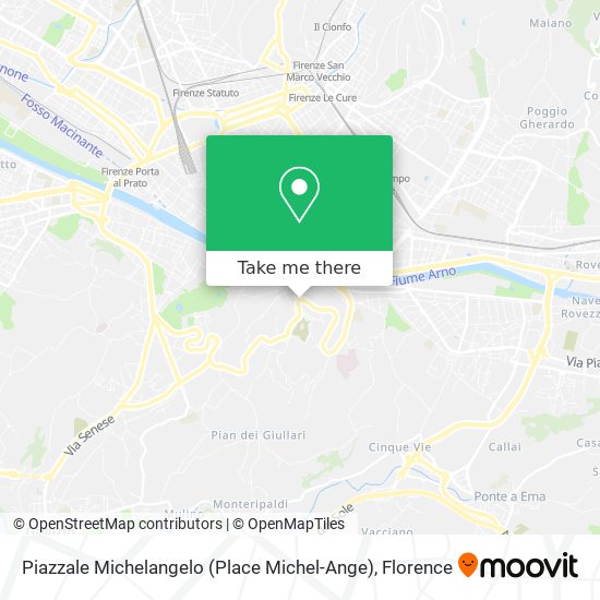 Piazzale Michelangelo (Place Michel-Ange) map