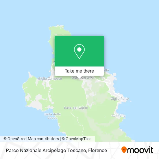 Parco Nazionale Arcipelago Toscano map