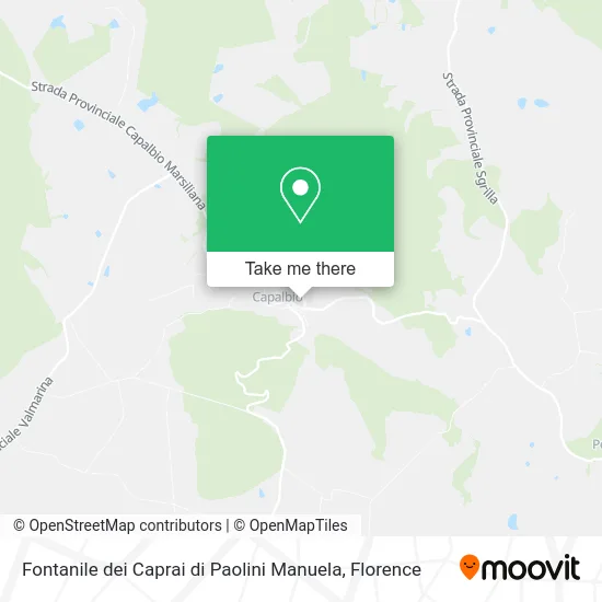 Caprai Fountain by Manuela Paolini map