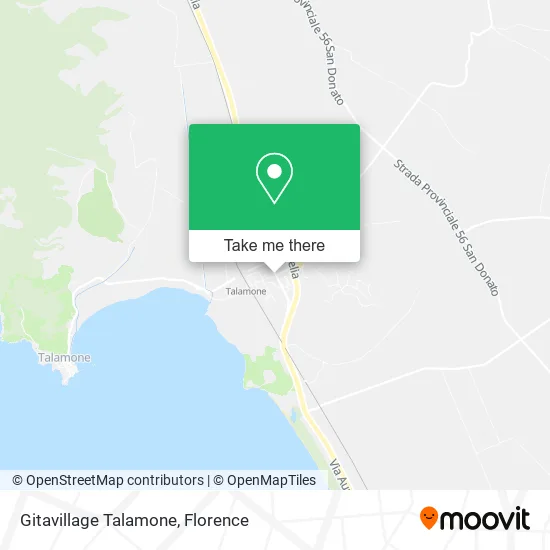 Gitavillage Talamone map