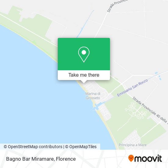 Bagno Bar Miramare map