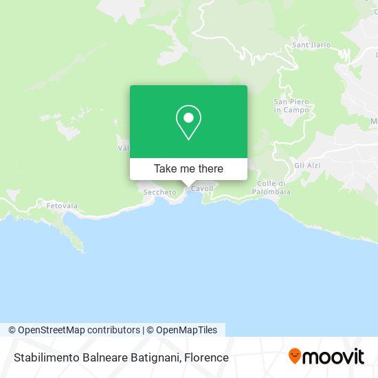 Stabilimento Balneare Batignani map