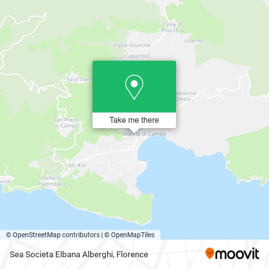 Sea Societa Elbana Alberghi map