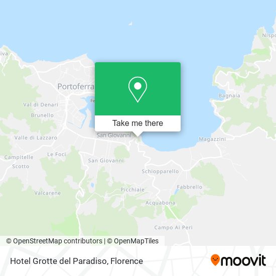 Hotel Grotte del Paradiso map