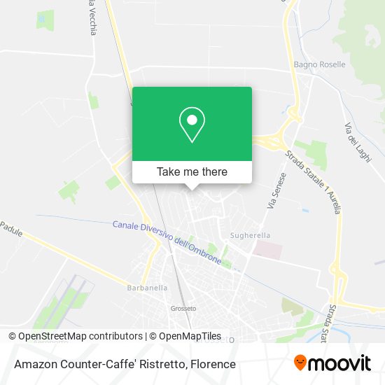 Amazon Counter-Caffe' Ristretto map