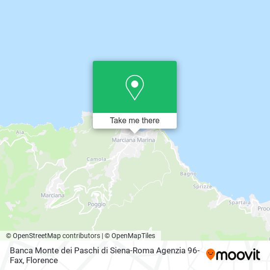 Banca Monte dei Paschi di Siena-Roma Agenzia 96-Fax map