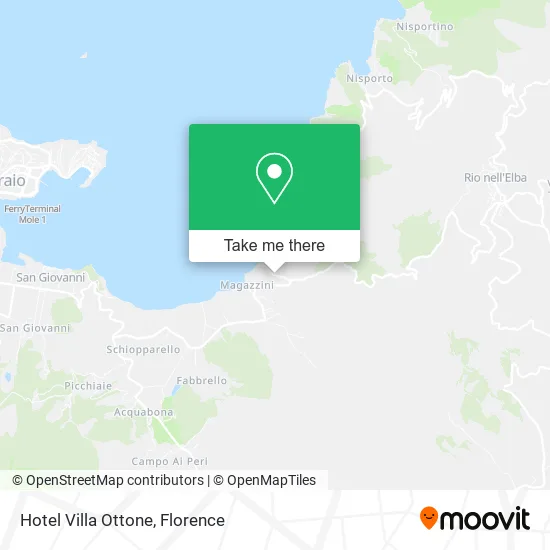 Hotel Villa Ottone map