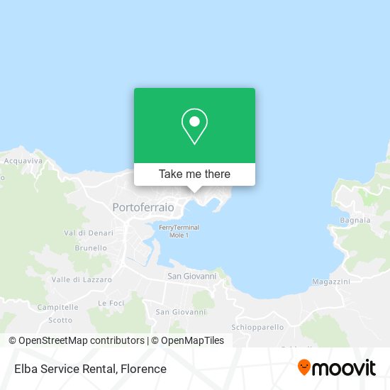 Elba Service Rental map