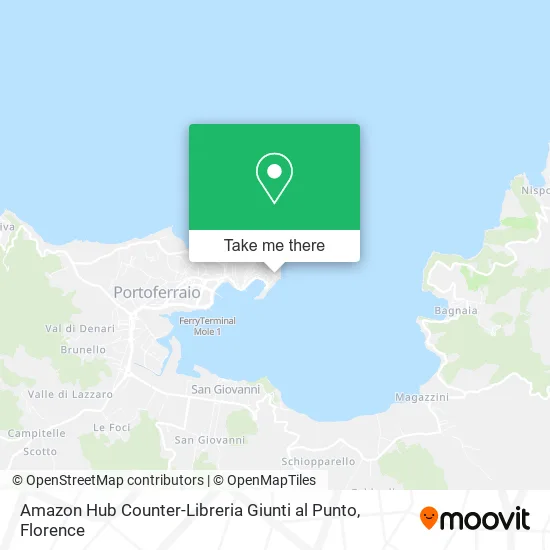 Amazon Hub Counter-Libreria Giunti al Punto map