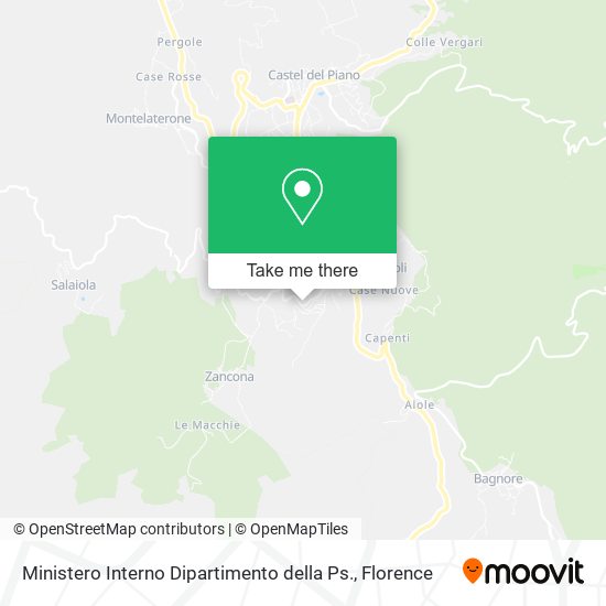 Ministero Interno Dipartimento della Ps. map