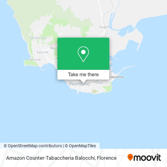 Amazon Counter-Tabaccheria Balocchi map
