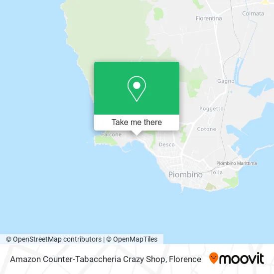 Amazon Counter-Tabaccheria Crazy Shop map