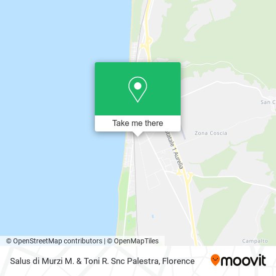 Salus di Murzi M. & Toni R. Snc Palestra map