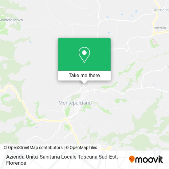 Azienda Unita' Sanitaria Locale Toscana Sud-Est map