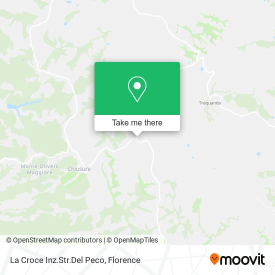 La Croce Inz.Str.Del Peco map