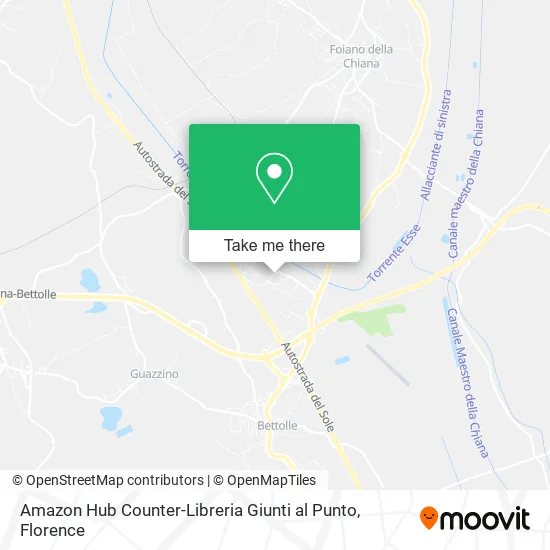 Amazon Hub Counter-Libreria Giunti al Punto map