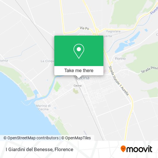 I Giardini del Benesse map