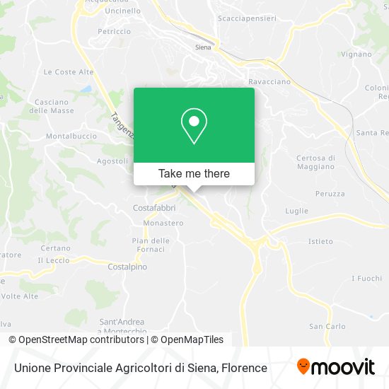 Unione Provinciale Agricoltori di Siena map