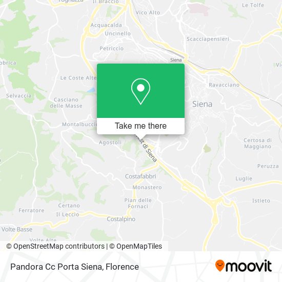 Pandora Cc Porta Siena map