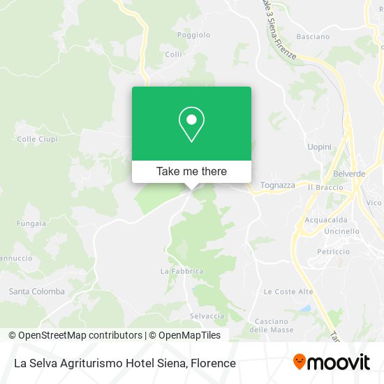 La Selva Agriturismo Hotel Siena map