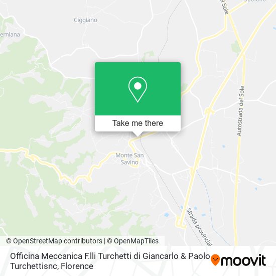 Officina Meccanica F.lli Turchetti di Giancarlo & Paolo Turchettisnc map