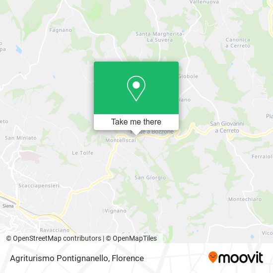 Agriturismo Pontignanello map