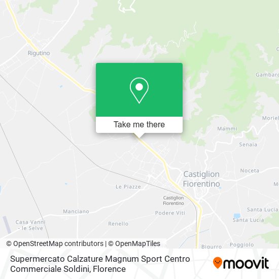Supermercato Calzature Magnum Sport Centro Commerciale Soldini map