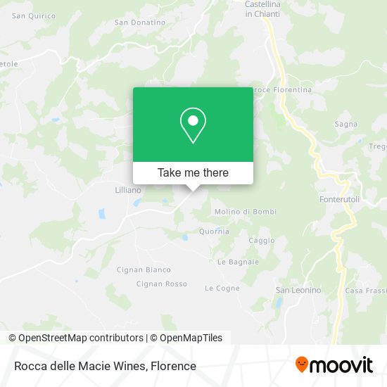 Rocca delle Macie Wines map