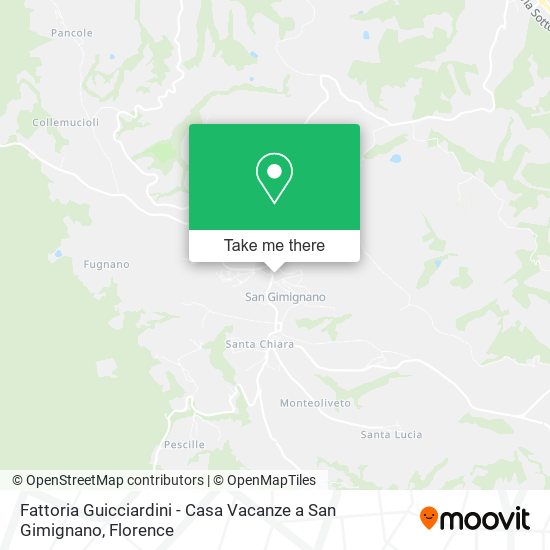 Fattoria Guicciardini - Casa Vacanze a San Gimignano map