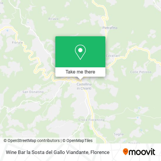 Wine Bar la Sosta del Gallo Viandante map